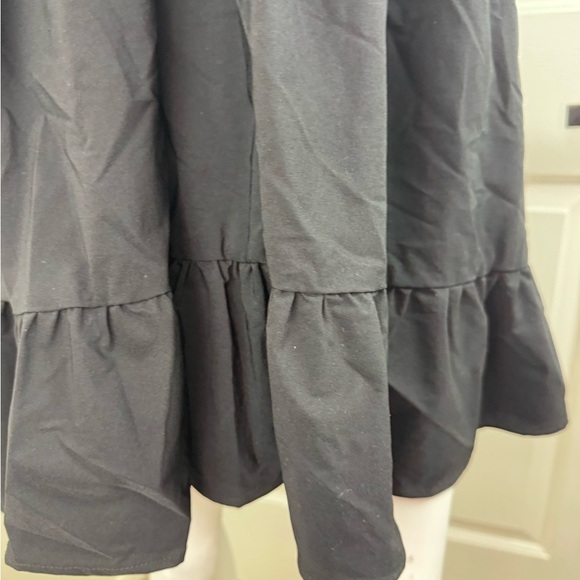 The Impeccable Pig Black Ruched Tiered Mini Dress - Picture 10 of 17